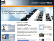 Tablet Screenshot of bruhn-unternehmensgruppe.de
